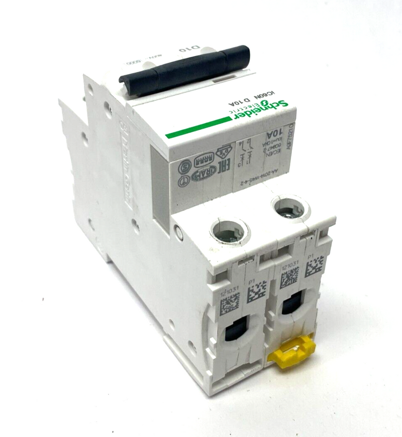 Schneider Electric A9F75210 Acti9 iC60N Miniature Circuit Breaker 2-Pole D-Curve - Maverick Industrial Sales