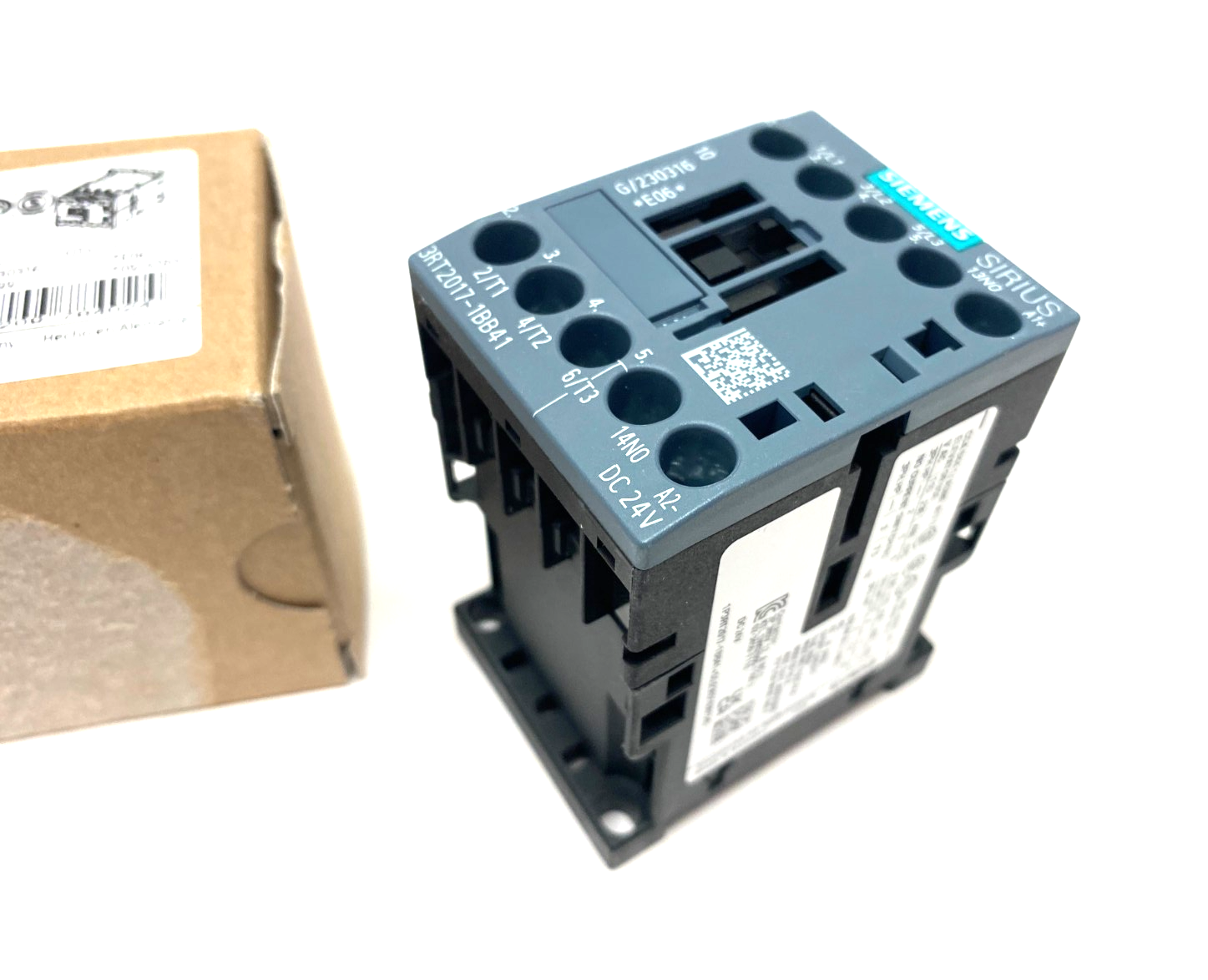 Siemens 3RT2017-1BB41 Sirius Contactor 12A, 400V, 5.5kW, 1NO - Maverick Industrial Sales