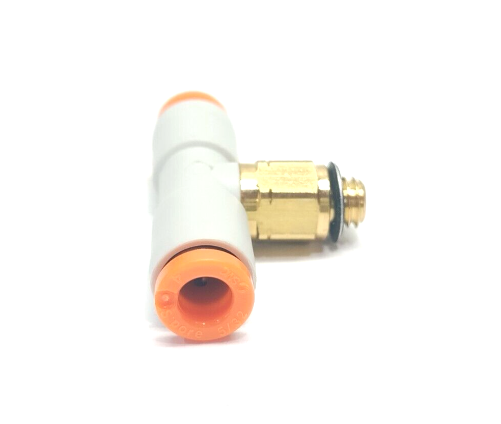 SMC KQ2T03-32A Tee Pneumatic Fitting 5/32" Tube 10-32UNF Male Thread LOT OF 2 - Maverick Industrial Sales