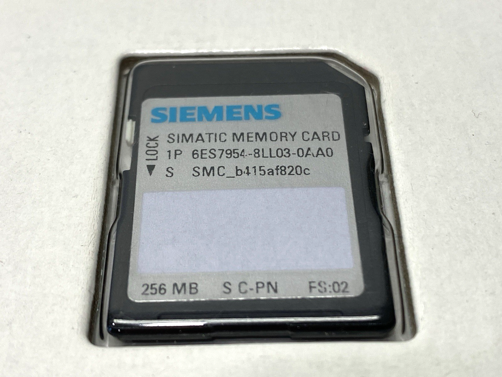 Siemens 6ES7954-8LL03-0AA0 SIMATIC S7 Memory Card 256MB - Maverick Industrial Sales
