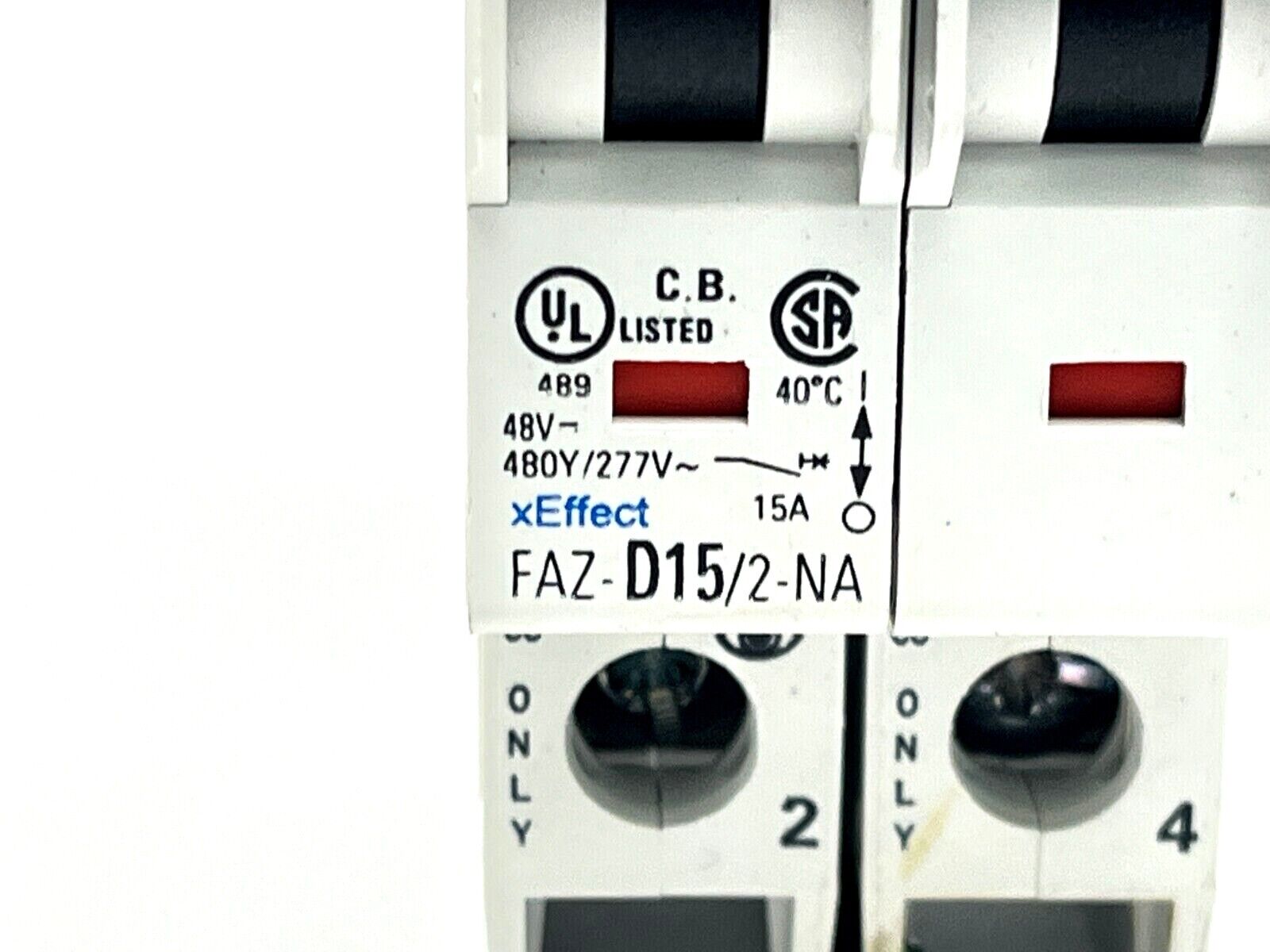 Eaton FAZ-D15/2-NA Circuit Breaker 15A 480Y/277V 2-Pole - Maverick Industrial Sales