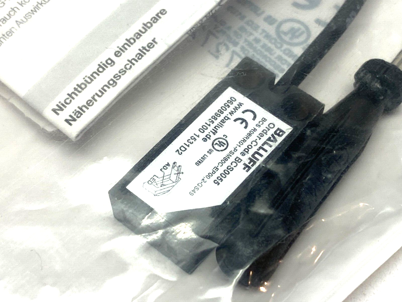 Balluff BCS0055 Flush Capacitive Proximity Sensor BCS R08RR01-PSM80C-EP00,2-GS49 - Maverick Industrial Sales