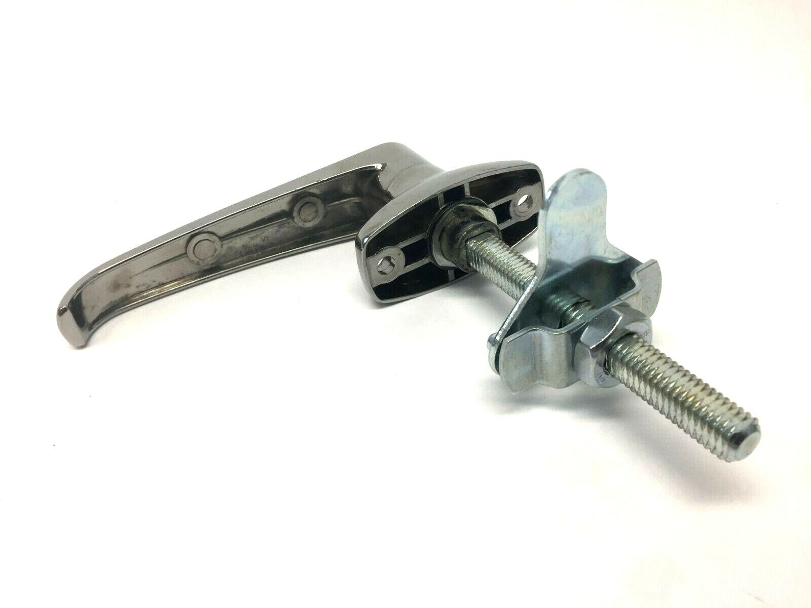 80/20 Chrome Deluxe Door Handle 4" Long - Maverick Industrial Sales