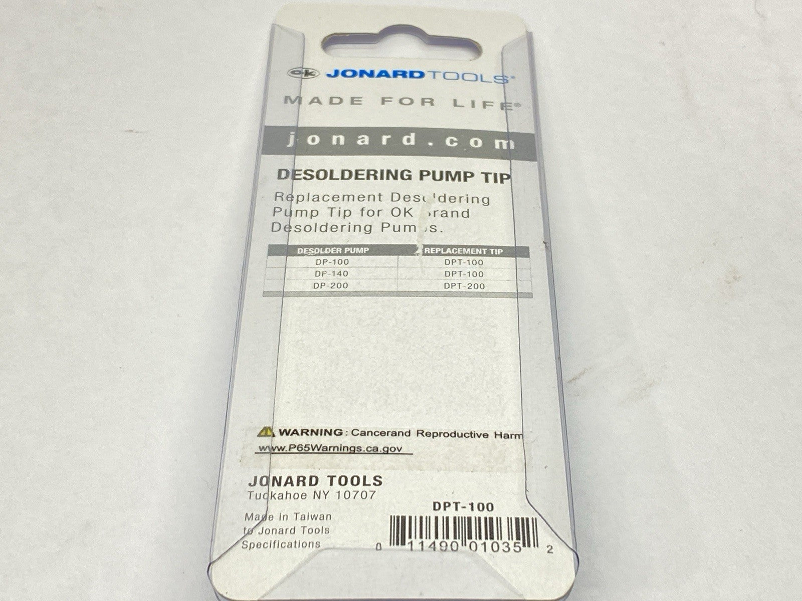 DPT-100 | Jonard Tools Desoldering Pump Tip For DP-100 & DP-140 LOT OF 6 - New - Maverick Industrial Sales