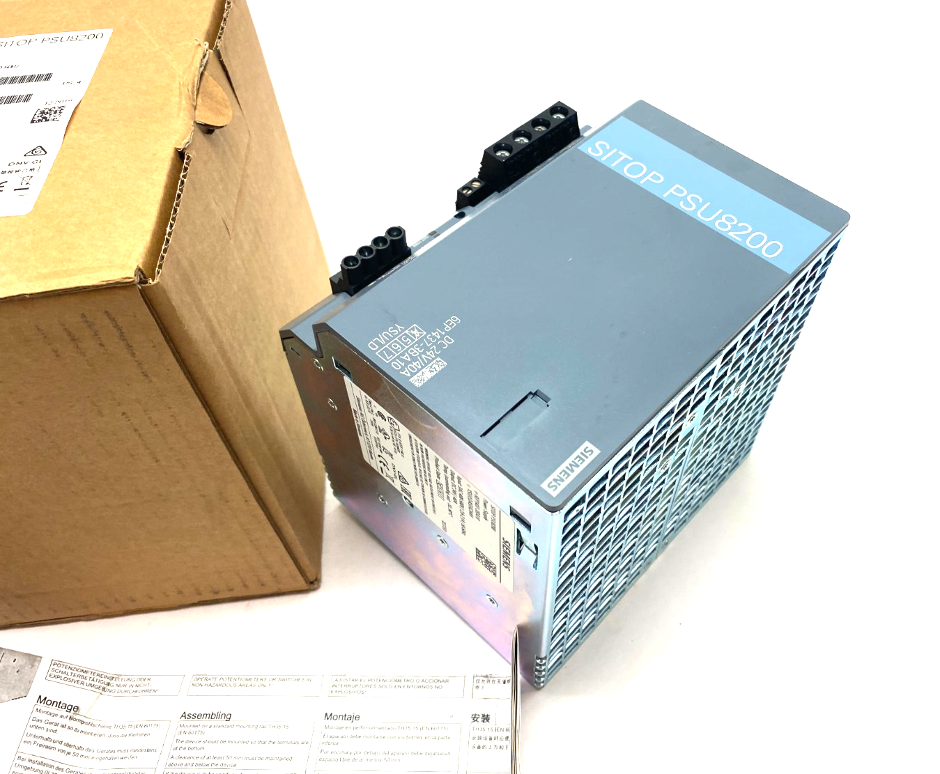Siemens 6EP1437-3BA10 SITOP PSU8200 Power Supply 24V/40A - Maverick Industrial Sales
