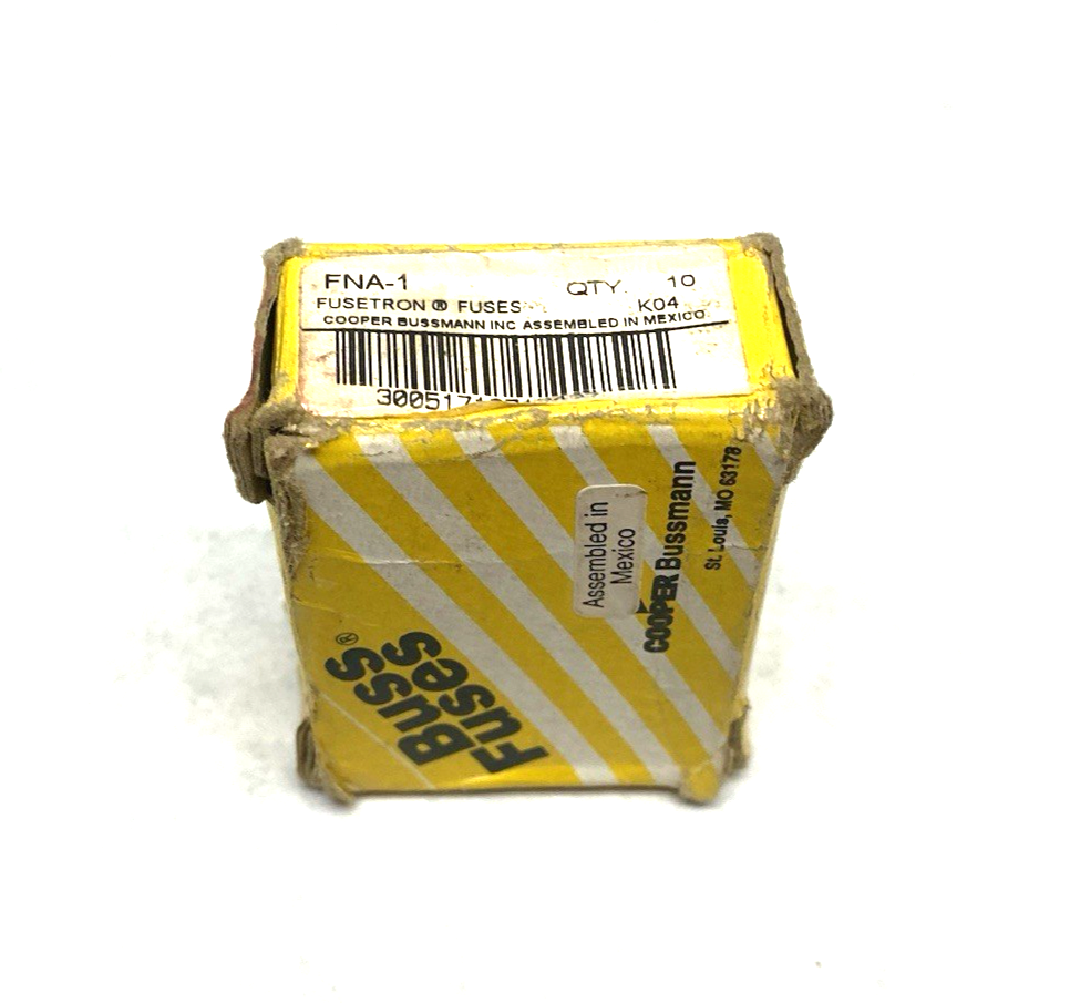 FNA-1 | Cooper Bussmann Fusetron Time Delay Fuse BOX OF 10 - New Other - Maverick Industrial Sales