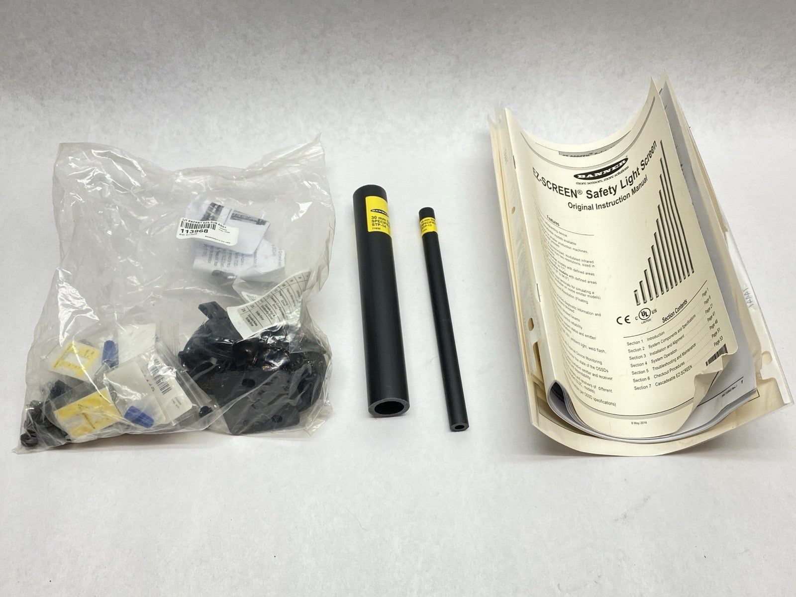 SLSR14-1200Q8 | Banner EZ-SCREEN Light Curtain Receiver 1200mm Range 71227 - New – Open box - Maverick Industrial Sales
