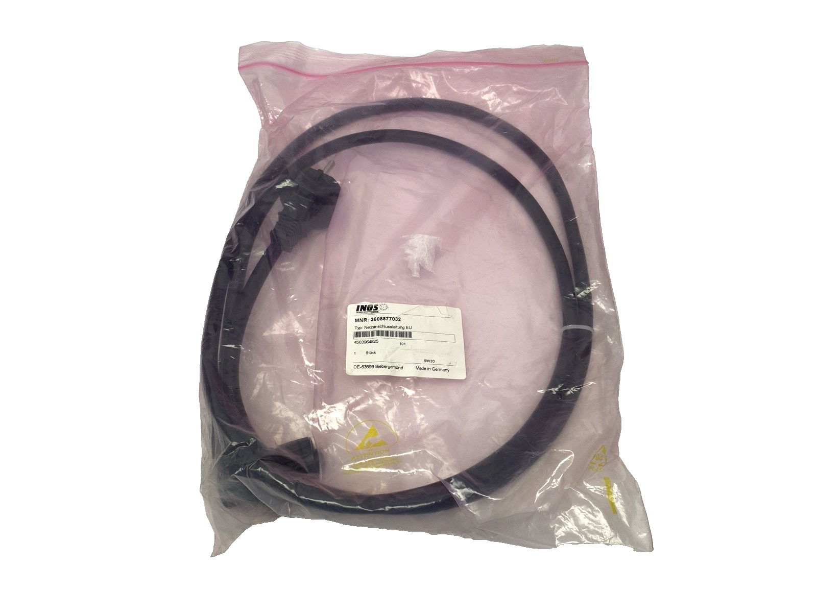 3608877032 | INOS Power Cord EU Male Plug to 4-Pin Female Amphenol - New - Maverick Industrial Sales