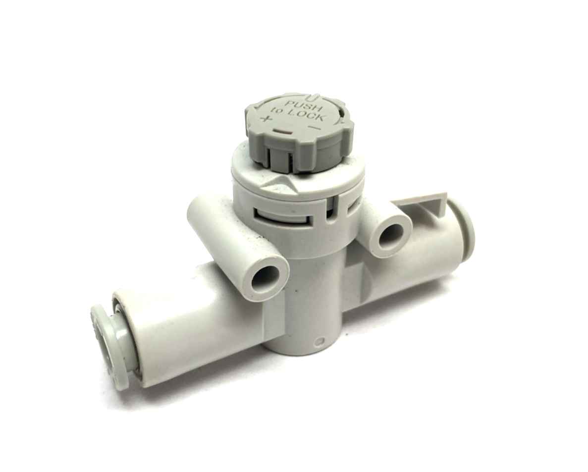 SMC AS3002F-08A Inline Flow Control Fitting 6mm Tube - Maverick Industrial Sales