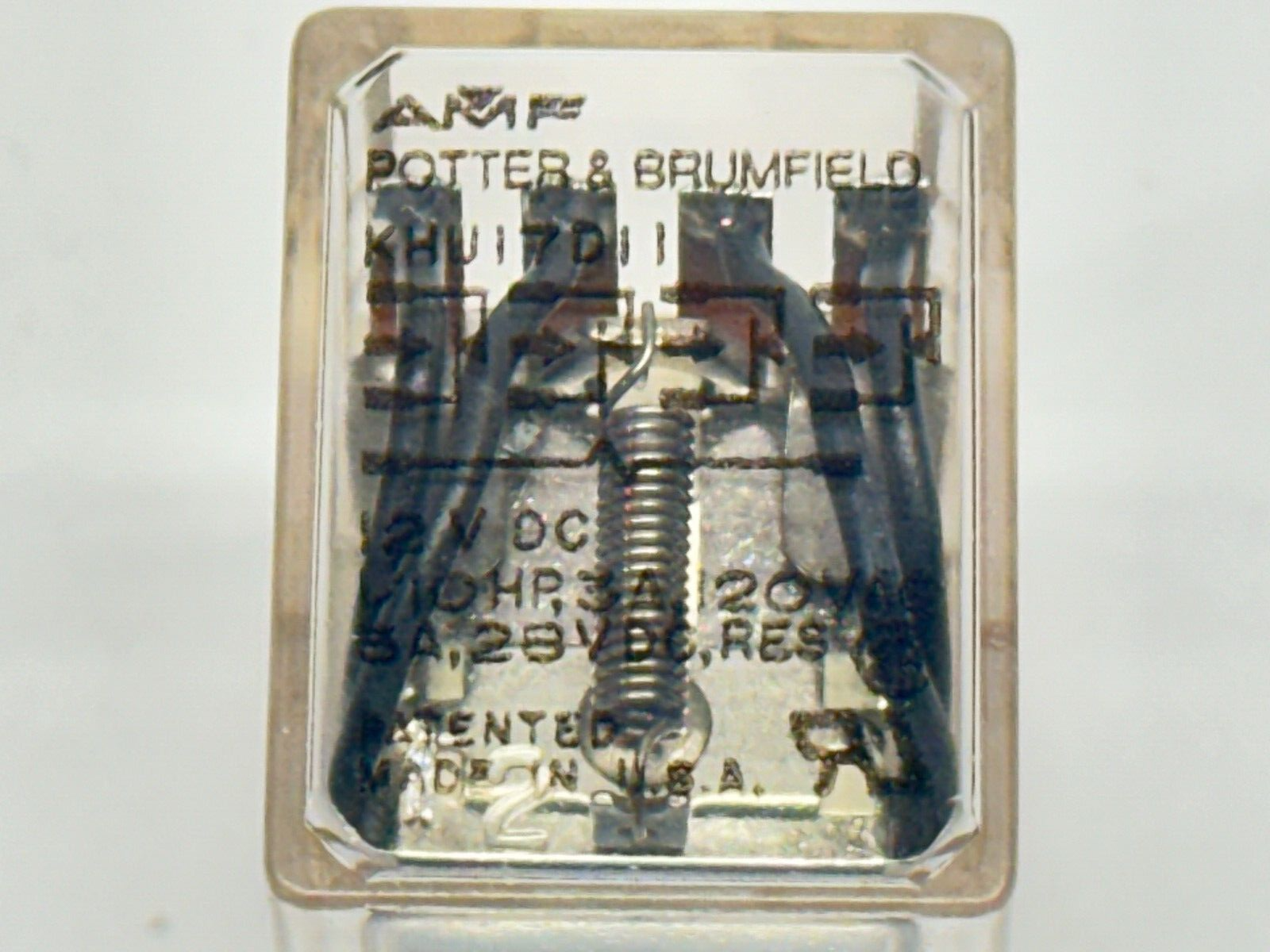 Potter & Brumfield KHU17D11 Relay 1/10HP 3A 24VDC Coil 120V - Maverick Industrial Sales
