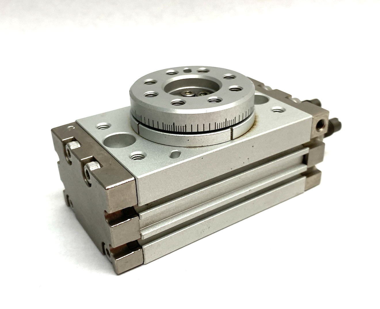 MSQB10R | SMC Rotary Table Actuator Double-Acting 10mm, 0-190 Degree - Used - Maverick Industrial Sales