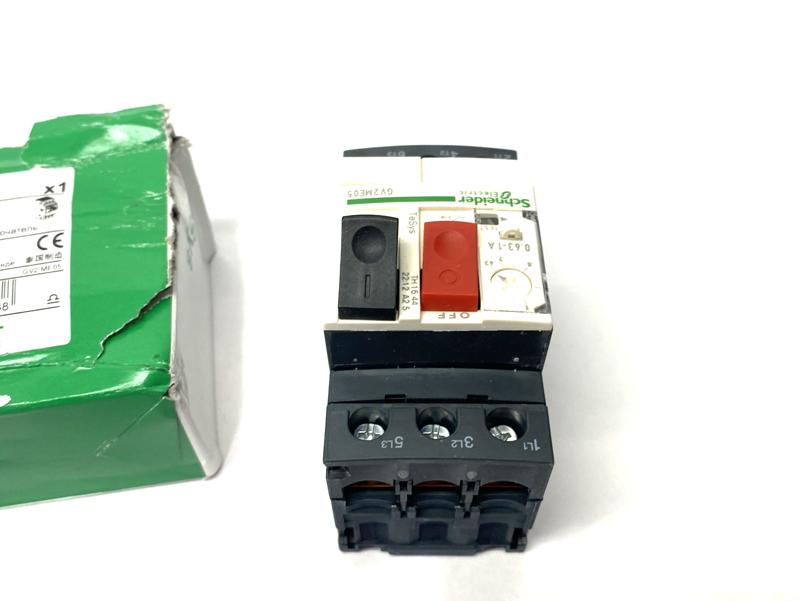 Schneider Electric GV2ME05 TeSys Deca Manual Starter and Protector 0.63 to 1A - Maverick Industrial Sales