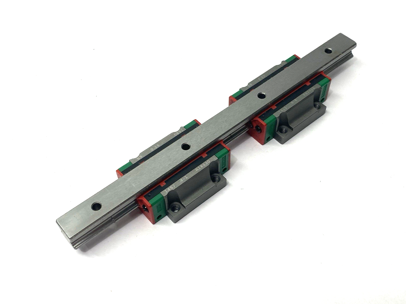HGW-15-CC-2T220-Z0-C | Hiwin Linear Guideway Block and Rail, 2-Blocks, 220mm Rail - Used - Maverick Industrial Sales