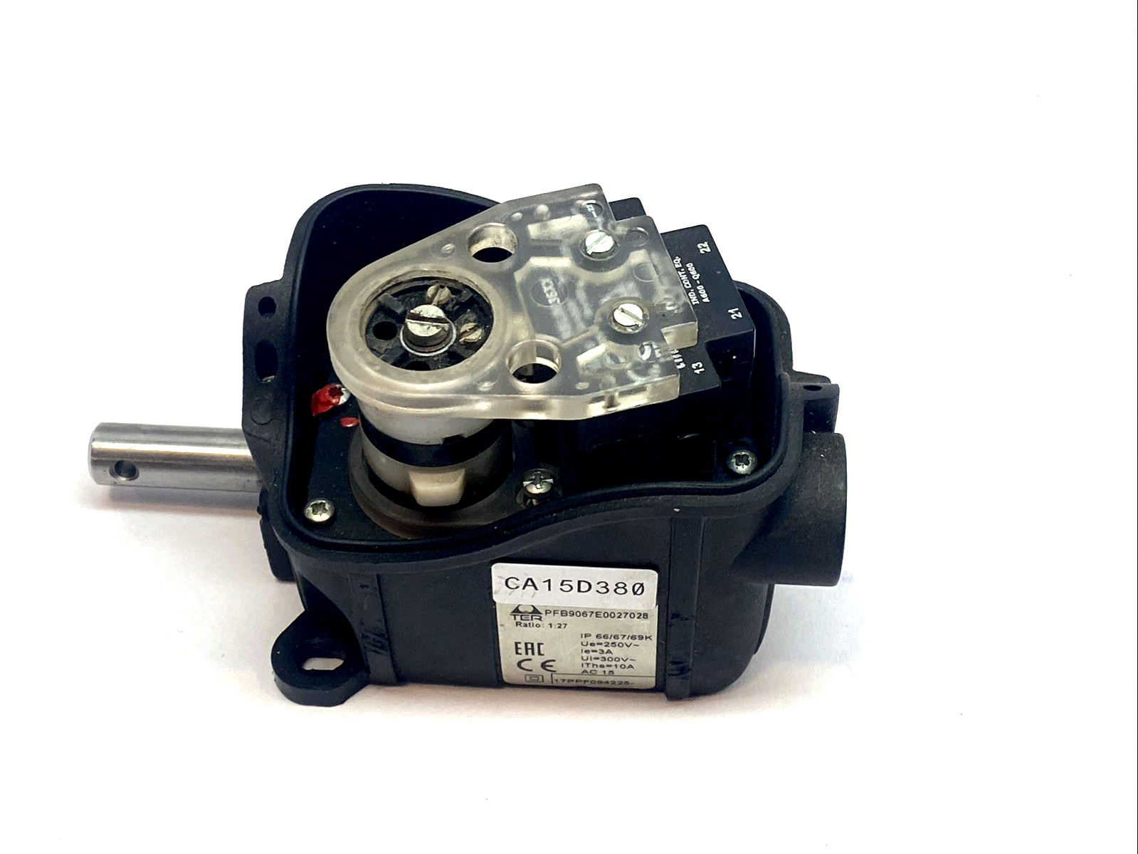 PFB9067E0027028 | TER FOX Rotary Gear Limit Switch IP67 2 Switches 25:1 No Cover - Used - Maverick Industrial Sales