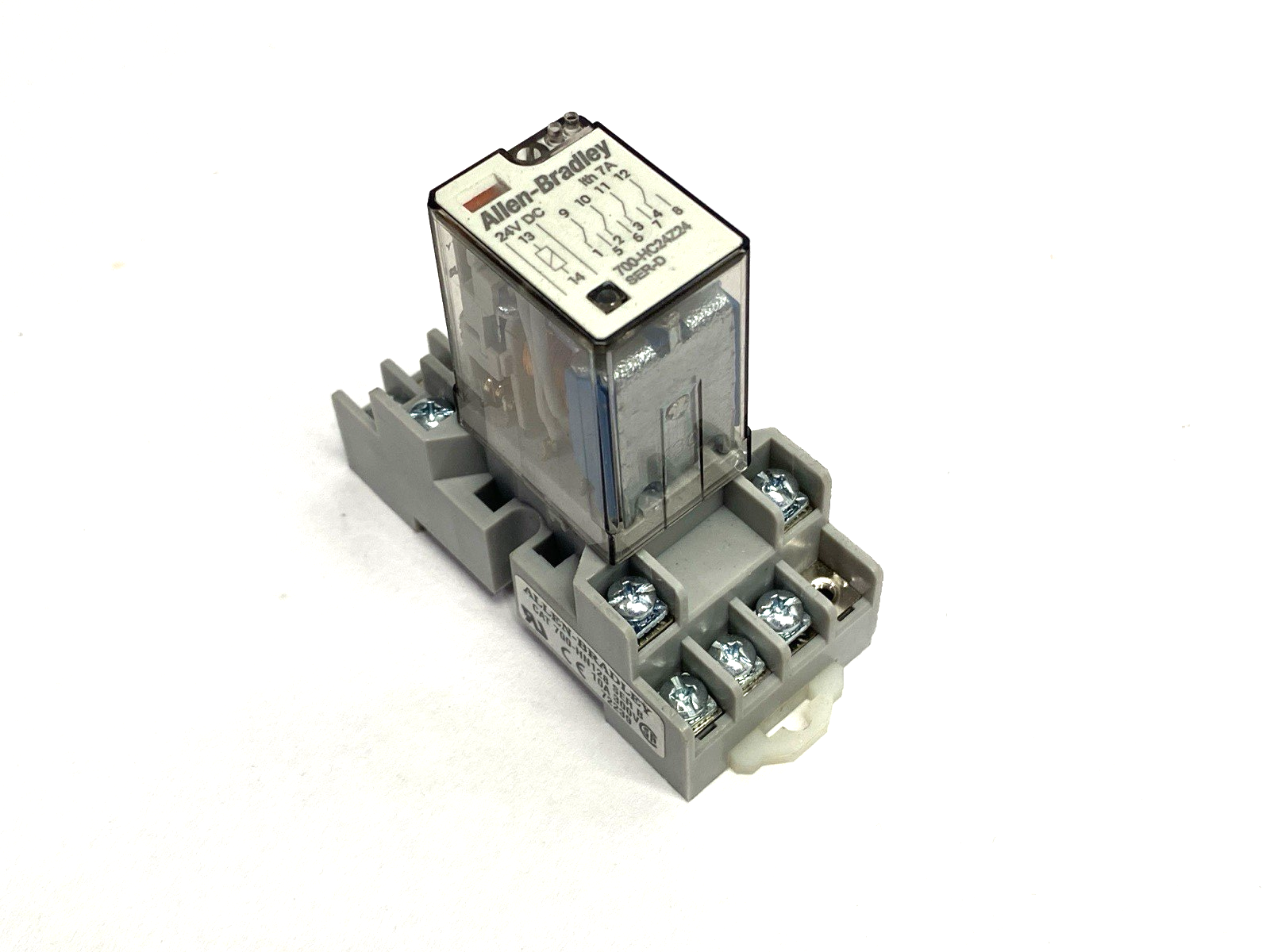 Allen Bradley 700-HC24Z24 Ser. D Ice Cube Relay w/ 700-HN128 MISSING SCREWS - Maverick Industrial Sales