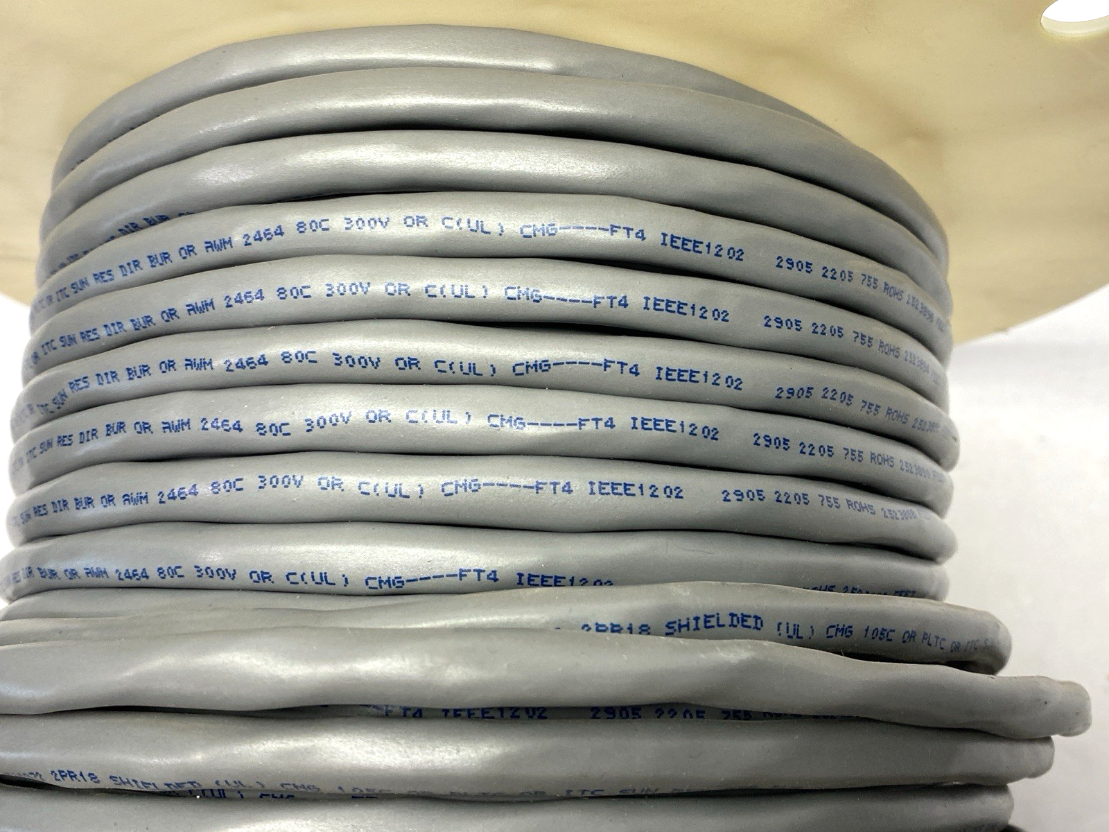 9552 | Belden PLTC Cable 2 Pair 18AWG Shielded 300V SPOOL OF 140' - New – Open box - Maverick Industrial Sales
