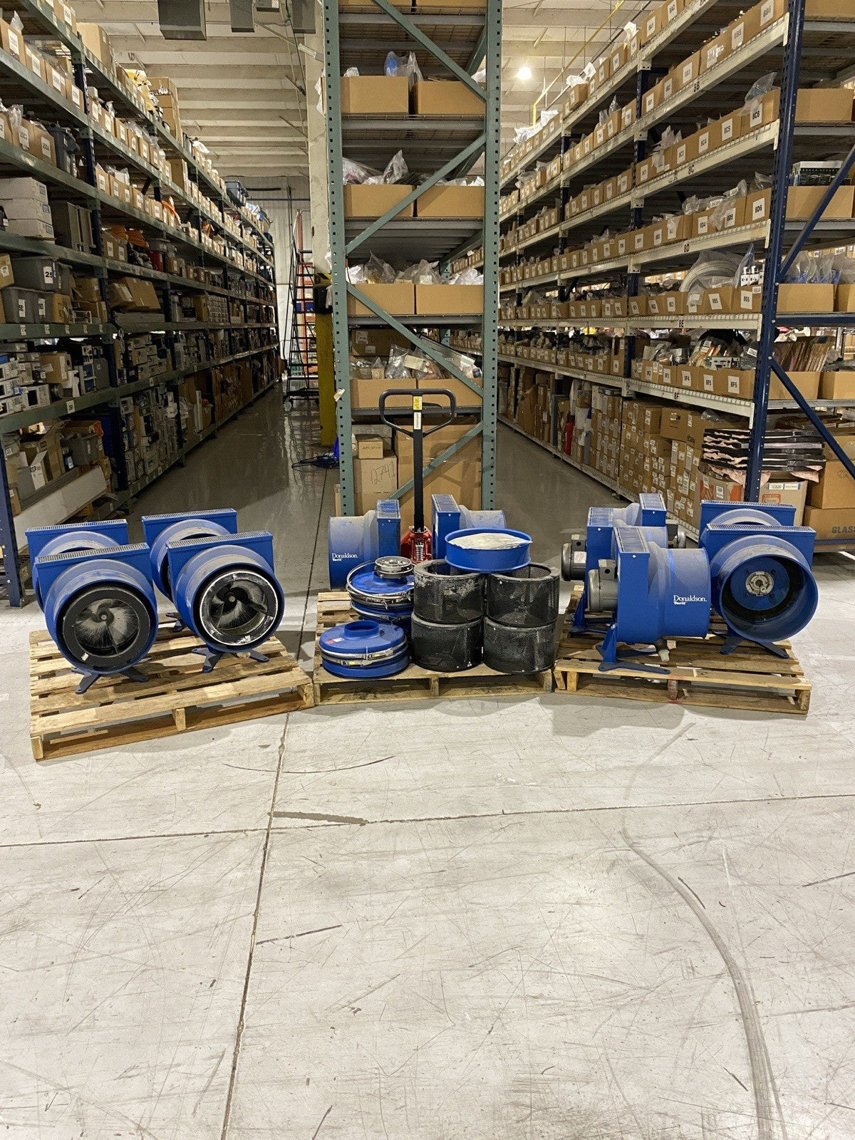 E-500 | Lot of 9 Donaldson Torit Centrifugal Mist Separator with Parts. For Repair - For parts or not working - Maverick Industrial Sales