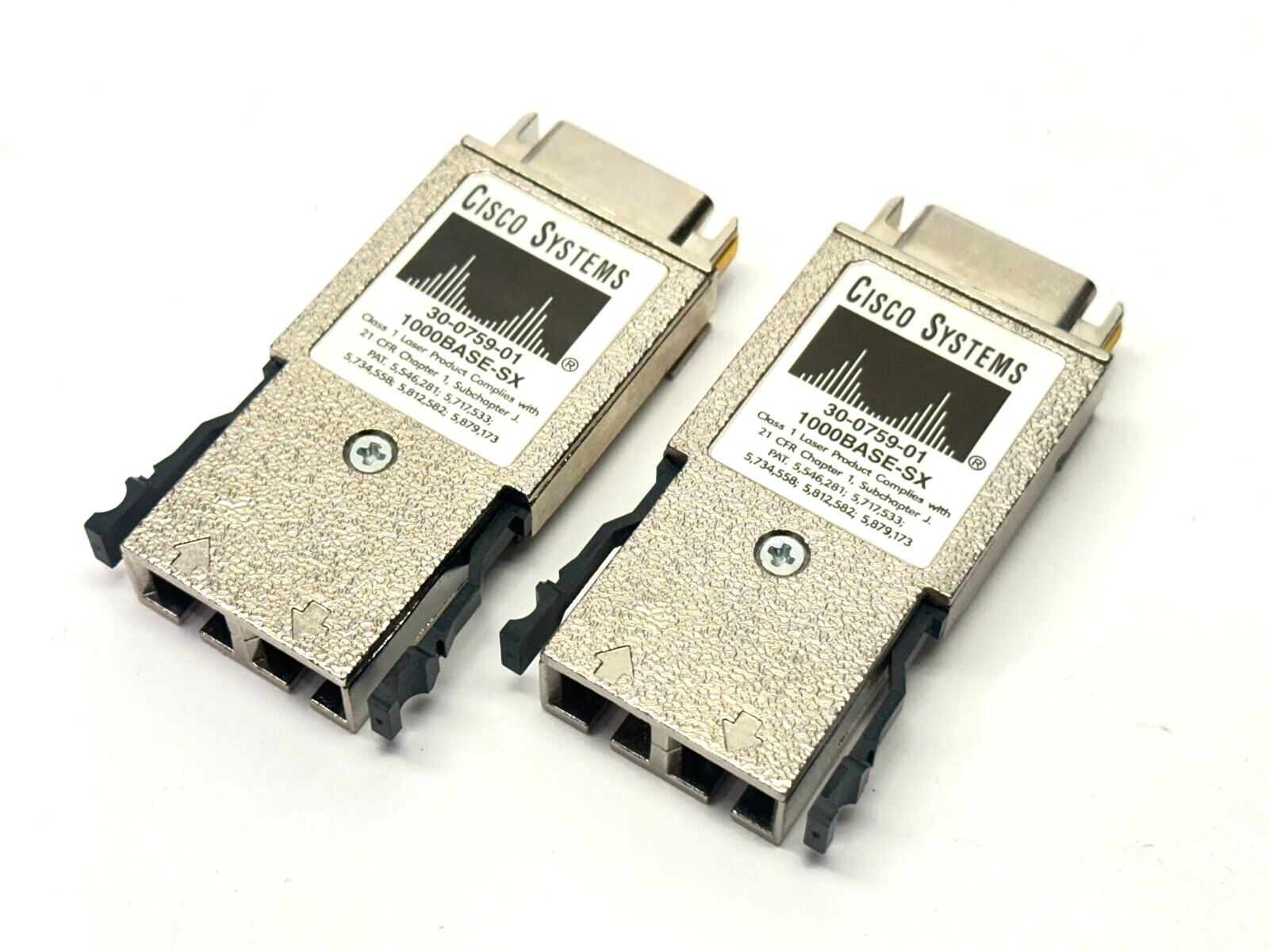 Cisco 30-0759-01 Fiber Optic Transceiver Module 1000Base-SX 850nm LOT OF 2 - Maverick Industrial Sales