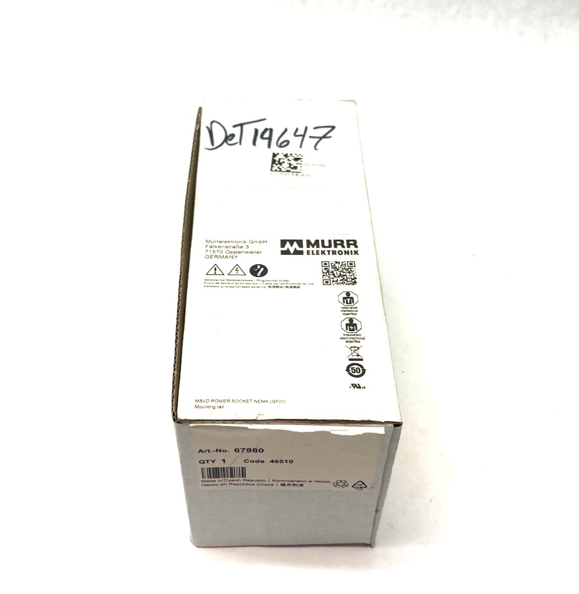 Murrelektronik 67980 MSVD Power Socket NEMA (GFCI) for DIN Rail - Maverick Industrial Sales