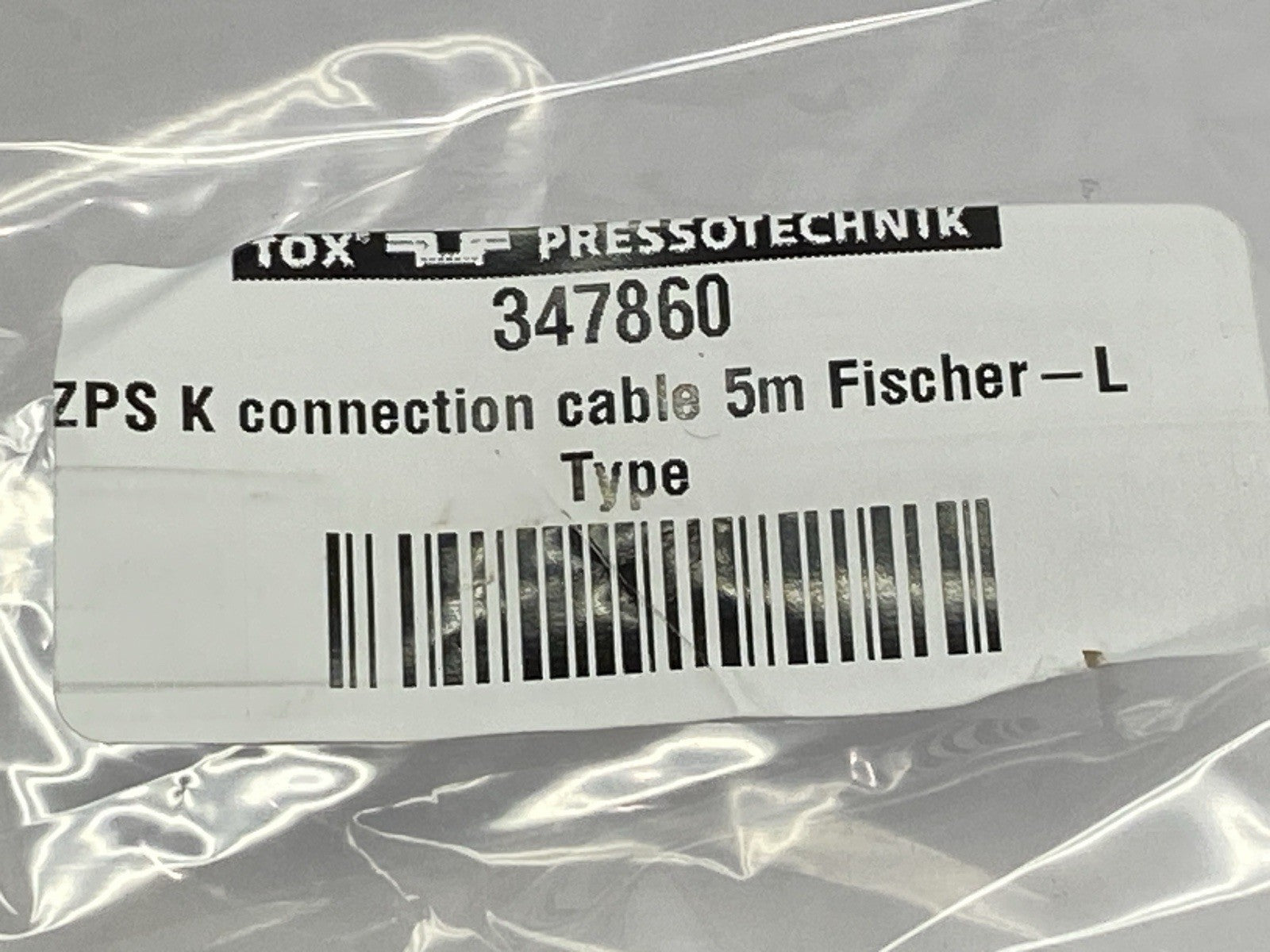 Tox Pressotechnik 347860 ZPS K Connection Cable L-Type 5m - Maverick Industrial Sales