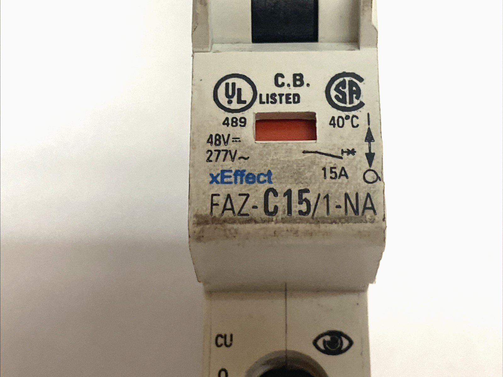 Eaton FAZ-C6/1-NA Mini Circuit Breaker 6A 1P C Curve 277/480VAC LOT OF 3 - Maverick Industrial Sales