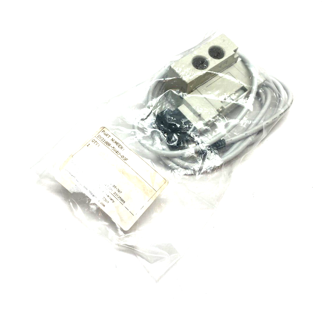 SMC SV3100R-5W4U-03F 2-Position Single Solenoid Valve 4/5 Port - Maverick Industrial Sales
