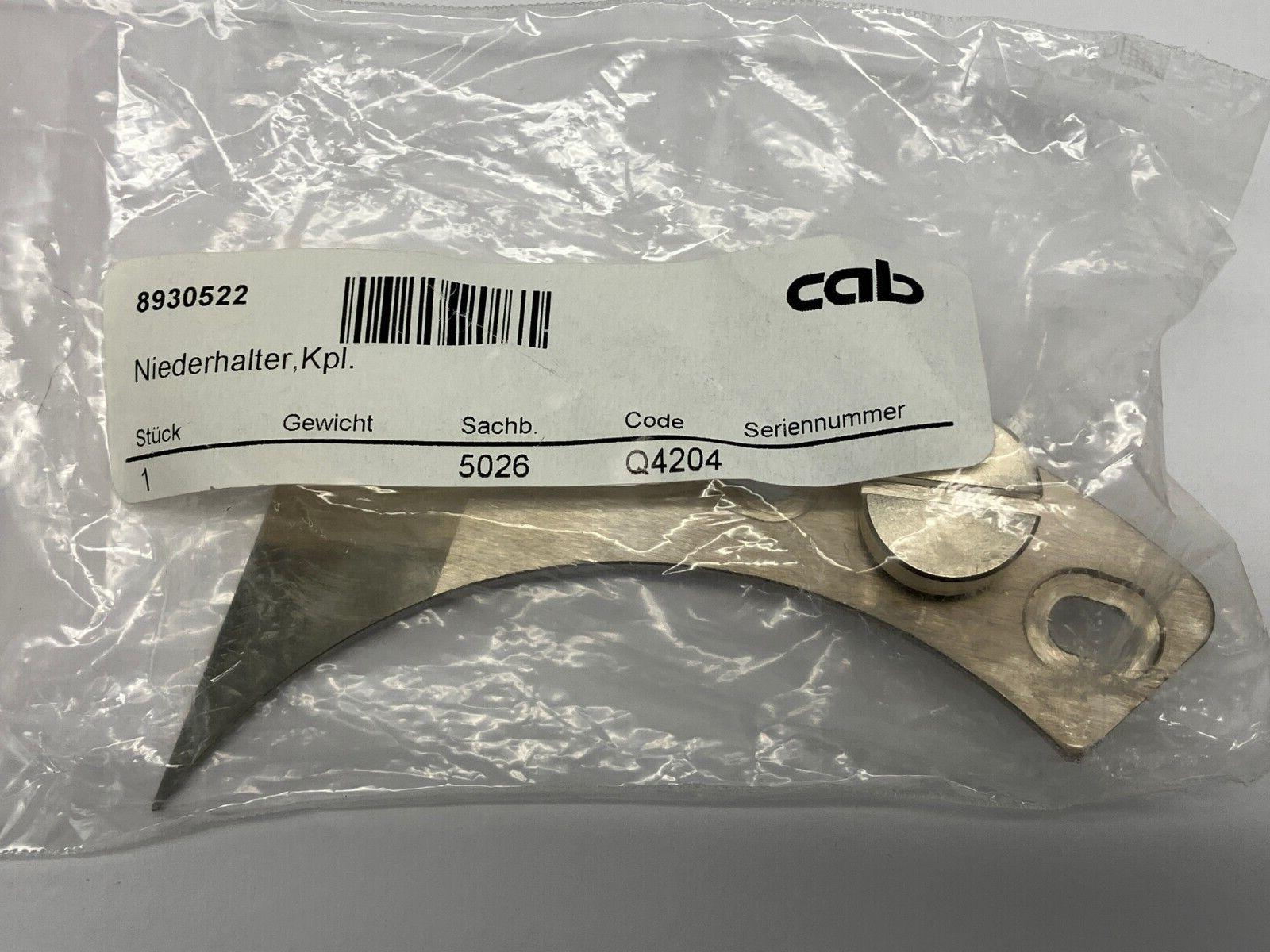 CAB 8930522 Roll Down Holder for Maestro 2/2M - Maverick Industrial Sales