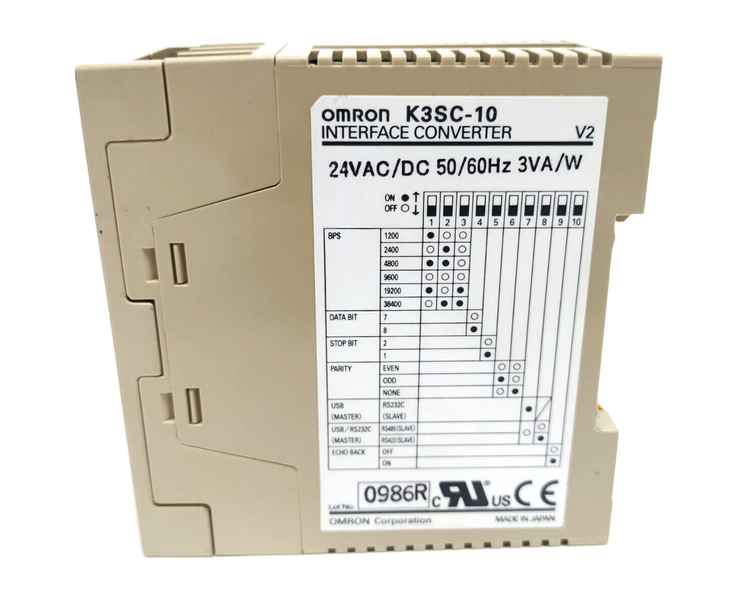Omron K3SC-10 Interface Converter - Used - Maverick Industrial Sales