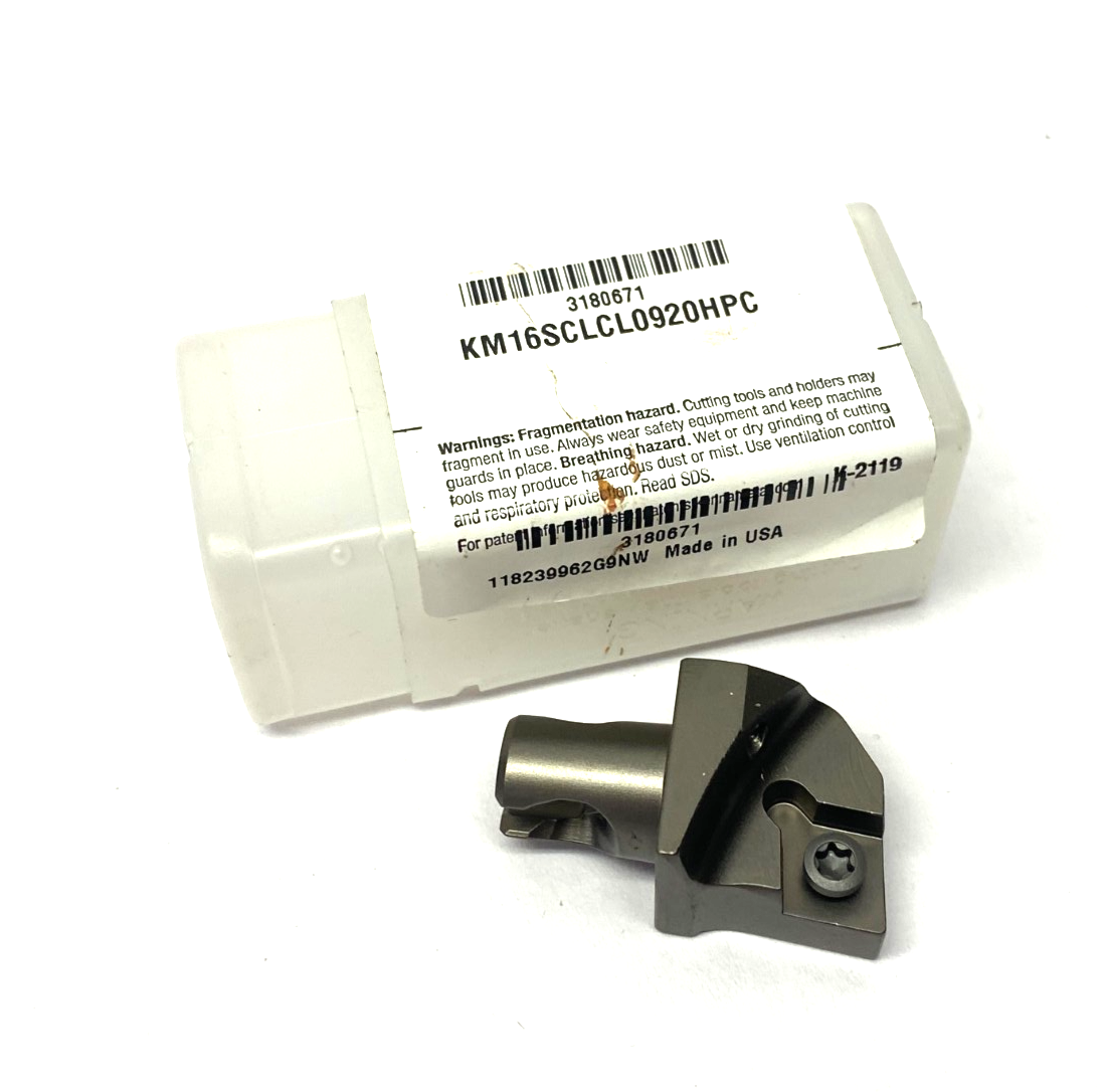 Kennametal 3180671 KM Micro™ Cutting Unit SCLC-95° S-Clamping KM16SCLCL0920HPC - Maverick Industrial Sales