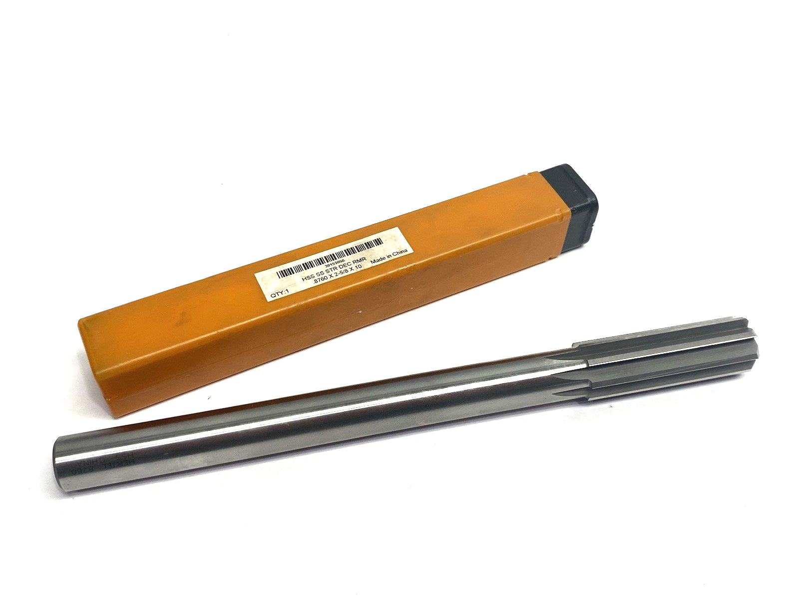 30153050 | Hertel Chucking Reamer: 0.8760", 10" OAL, 2-5/8" Flute Length, Straight - New – Open box - Maverick Industrial Sales