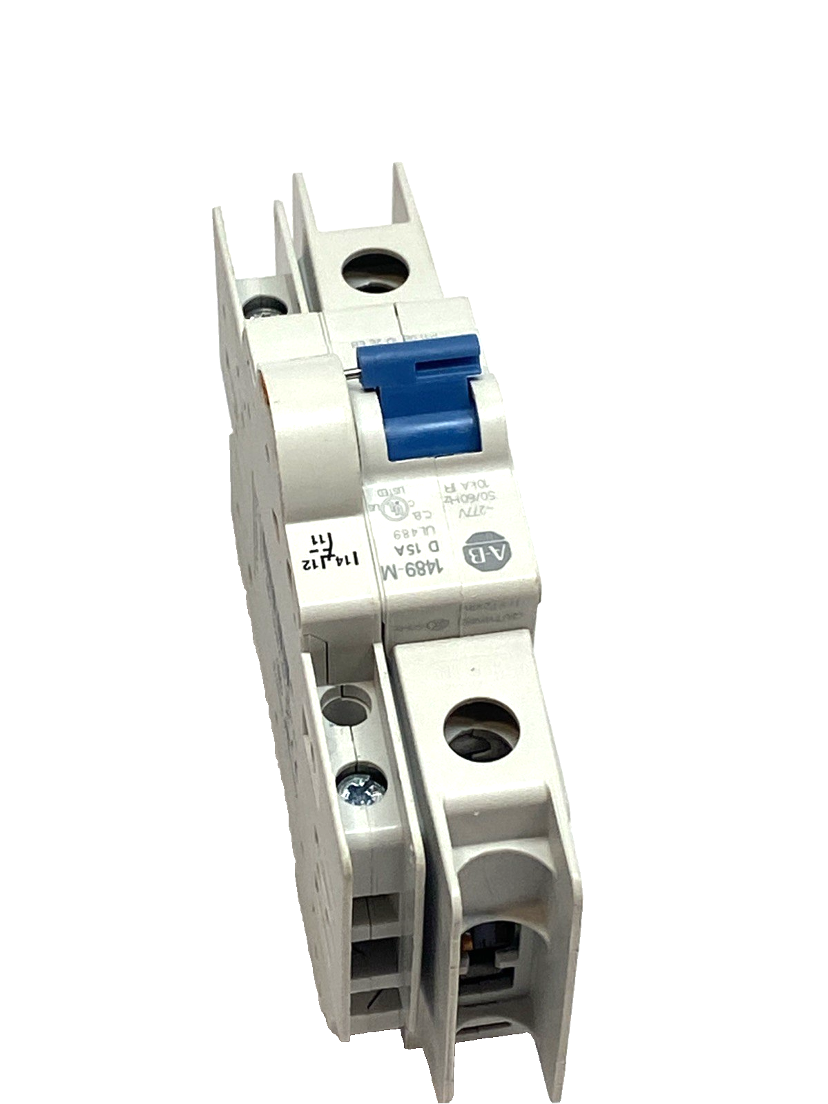 Allen‑Bradley 1489-M1D150 Breaker 15A w/ 1489-AMRA3 Aux Contact 1P SER. D - Maverick Industrial Sales