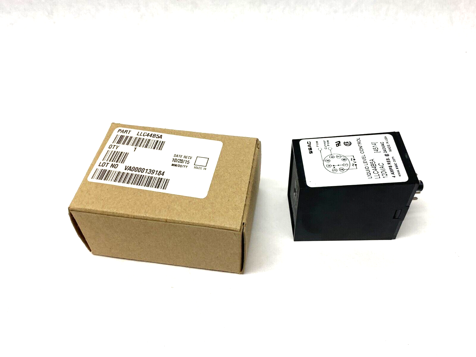 LLC44B5A | SSAC Littelfuse Single-Probe Liquid Level Control 8-Pin 120VAC - New – Open Box - Maverick Industrial Sales