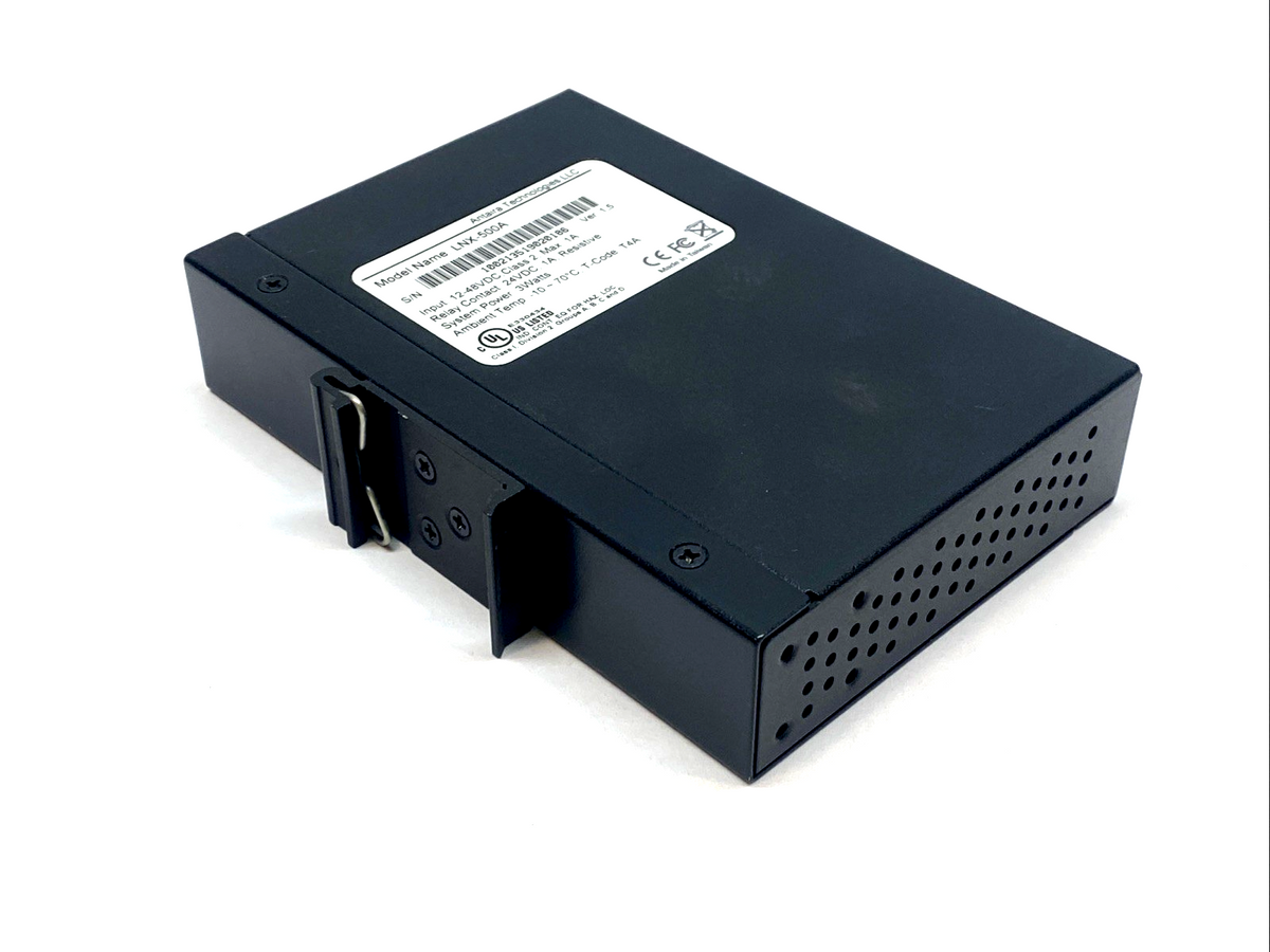 Antaira LNX-500A 5-Port 10/100TX Industrial Ethernet Switch DIN Rail - Maverick Industrial Sales