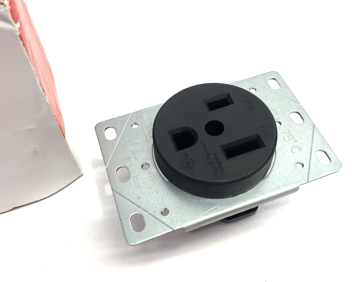 Pass & Seymour Legrand 3804 Single Flush Receptacle Power Outlet 50A 250V - Maverick Industrial Sales