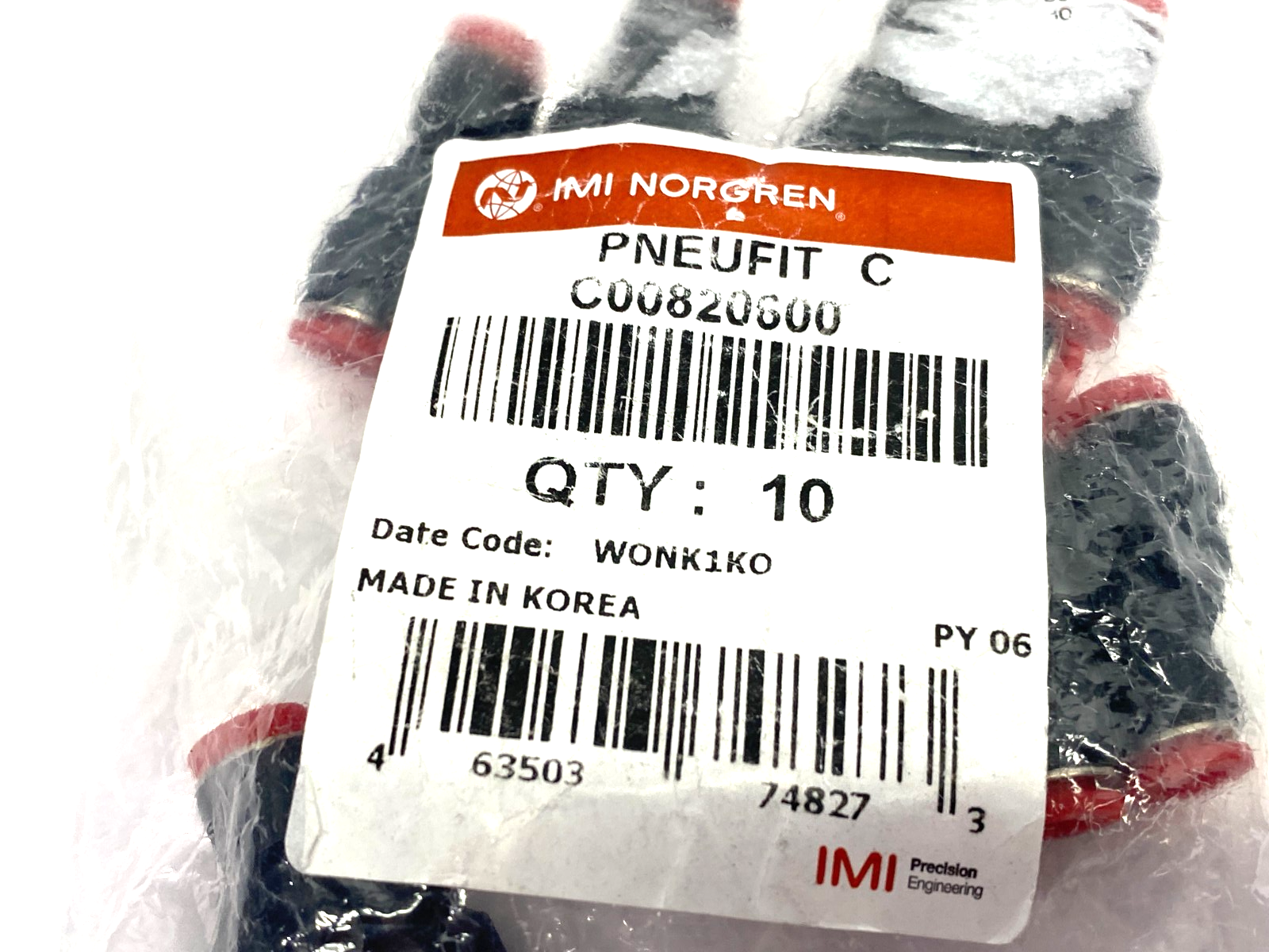 IMI Norgren C00820600 Pneufit C Y-Connector 6mm PKG OF 10 - New - Maverick Industrial Sales