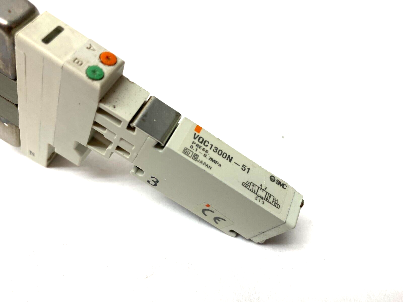 SMC VQC1300N-51 Plug-In Double Solenoid Valve 0.1~0.7MPa - Maverick Industrial Sales