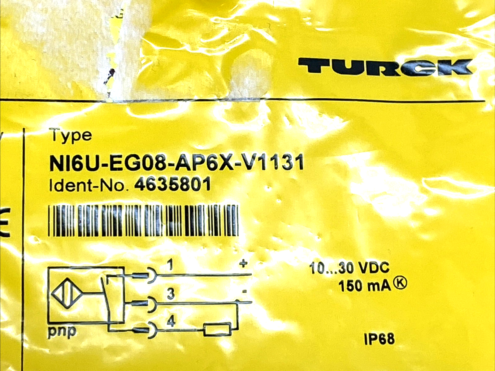 NI6U-EG08-AP6X-V1131 | Turck Inductive Sensor M8 6mm PNP NO IP68 - New - Maverick Industrial Sales
