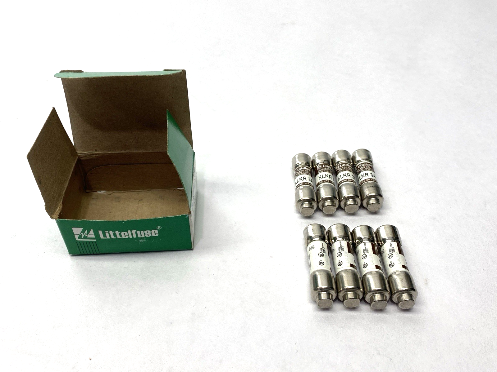 Littelfuse KLKR003 Fast-Acting Current-Limiting Fuse Class CC 600V 3A BOX OF 8 - Maverick Industrial Sales