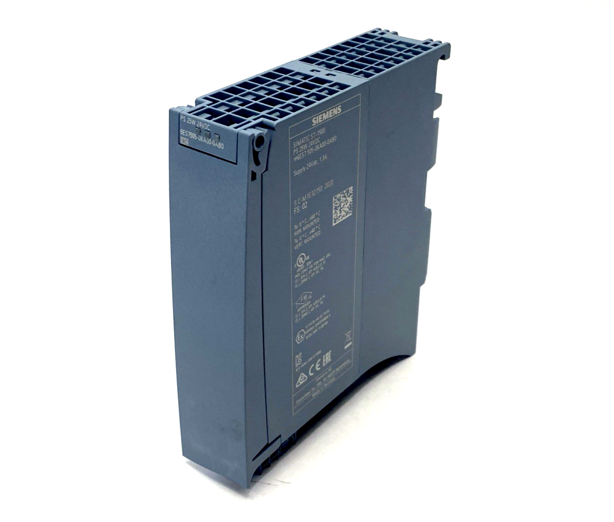 Siemens 6ES7 505-0KA00-0AB0 SIMATIC S7-1500 System Power Supply 25W 24VDC - Maverick Industrial Sales