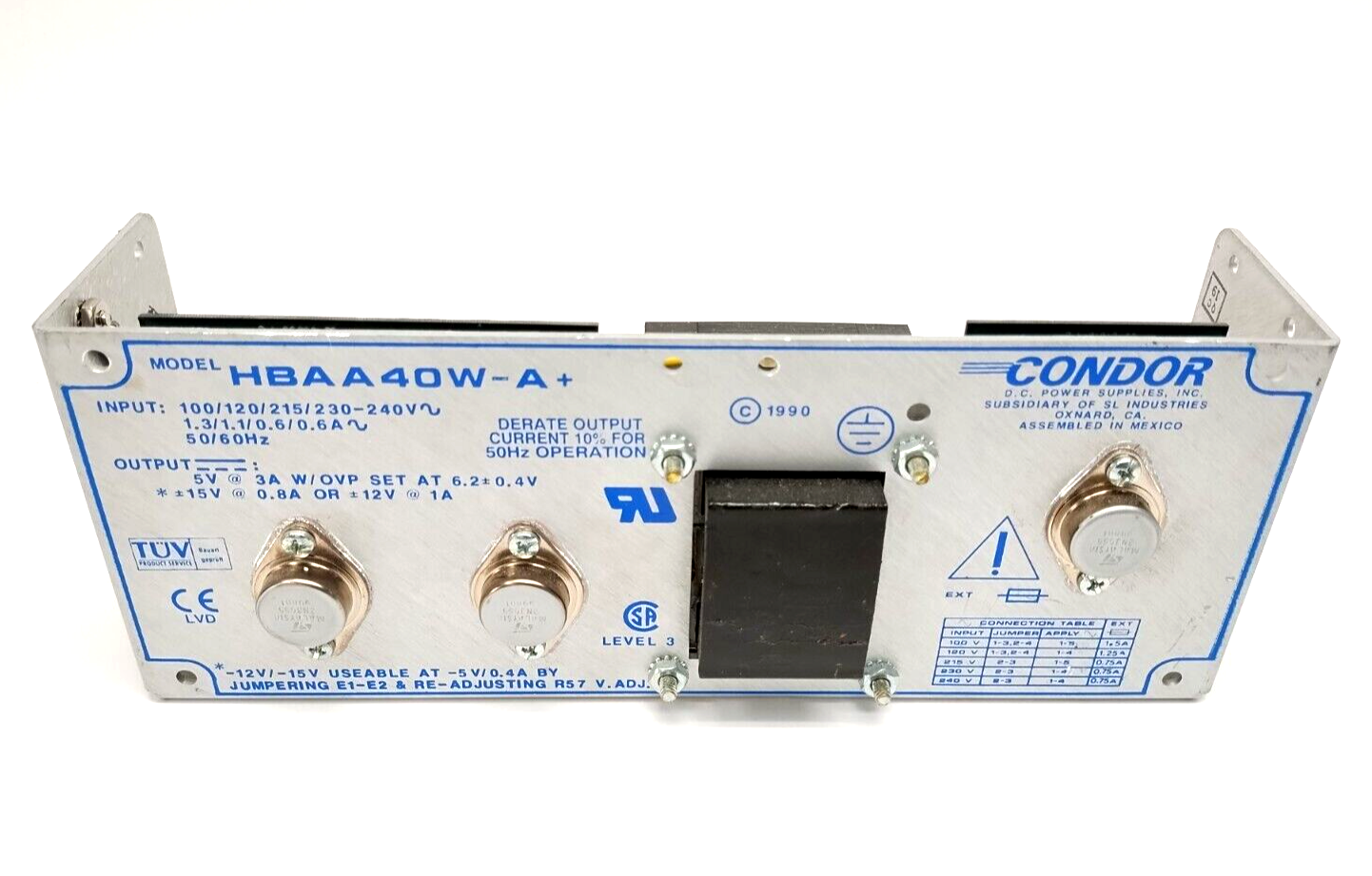 Condor HBAA40W-A+ Power Supply - Maverick Industrial Sales