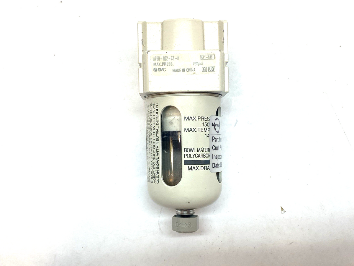 SMC AF20-N02-CZ-A Modular AF Mass Pro Filter 150psi 1/4" NPT - Maverick Industrial Sales