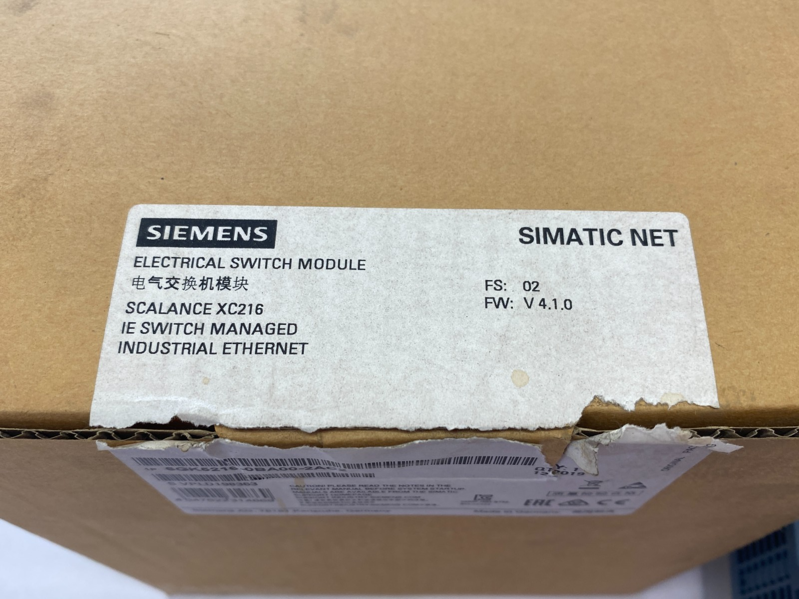 Siemens 6GK5216-0BA00-2AC2 SCALANCE XC216 Manageable Layer 2 IE Ethernet Switch - Maverick Industrial Sales