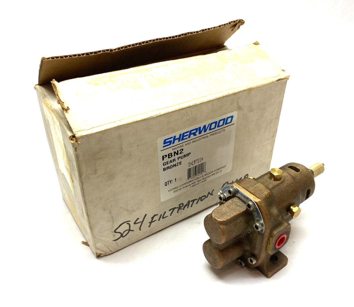 Sherwood PBN2 Shertech Bronze Rotary Gear Pump - Maverick Industrial Sales