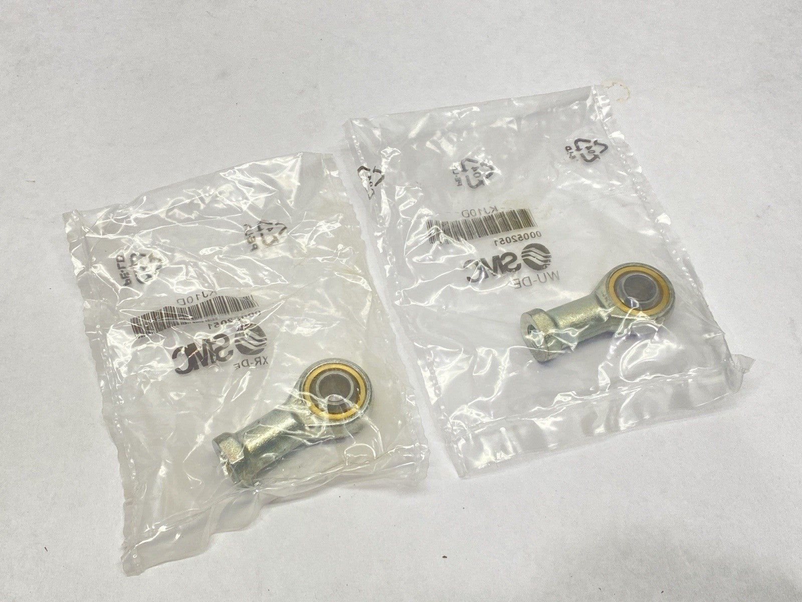 KJ10D | SMC Female Steel Rod End M10 x 1.25mm Thread 25mm Bore LOT OF 2 - New - Maverick Industrial Sales