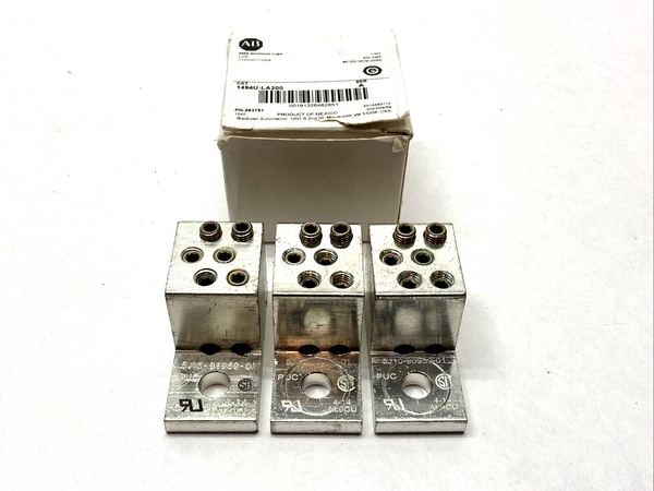 Allen Bradley 1494U-LA200 Ser. A Lug Connector LOT OF 3 - Maverick Industrial Sales