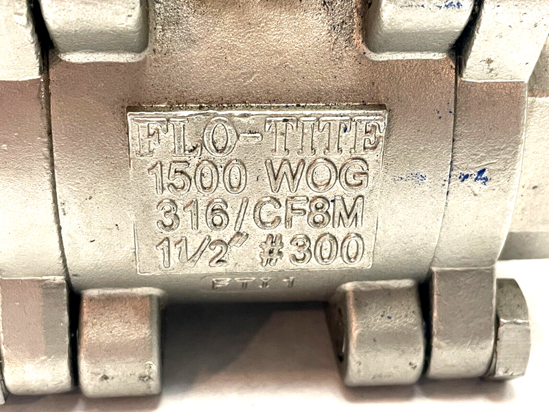 Flo-Tite 1-1/2" Ball Valve 1500 WOG CF8M 316 - Maverick Industrial Sales