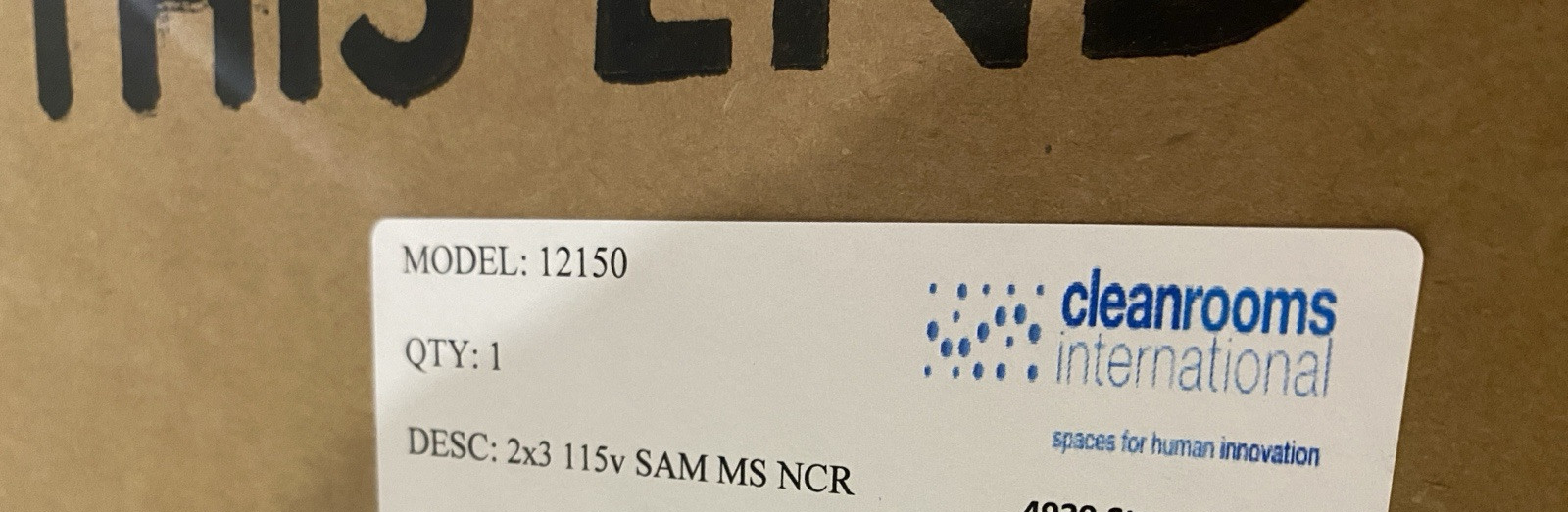 12150 | Cleanrooms International SAM 23 MS NCR Microsound Fan Filter Unit - New - Maverick Industrial Sales