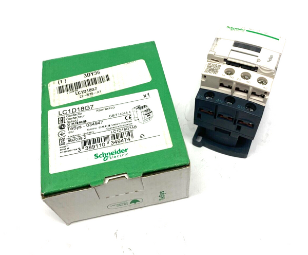 Schneider Electric LC1D18G7 TeSys Non-Reversing Contactor 3-Phase 18A - Maverick Industrial Sales