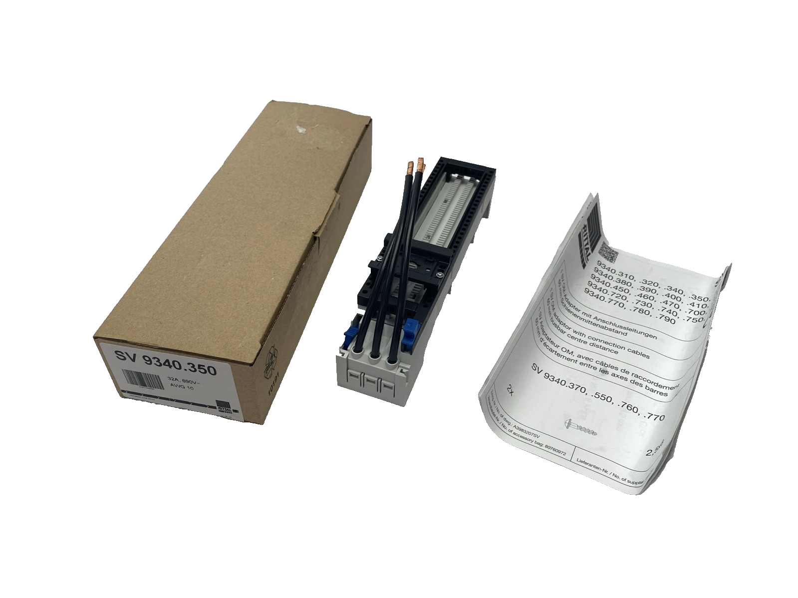 Rittal SV 9340.350 OM Adapter 32A 690V 10 AWG 9340350 - Maverick Industrial Sales