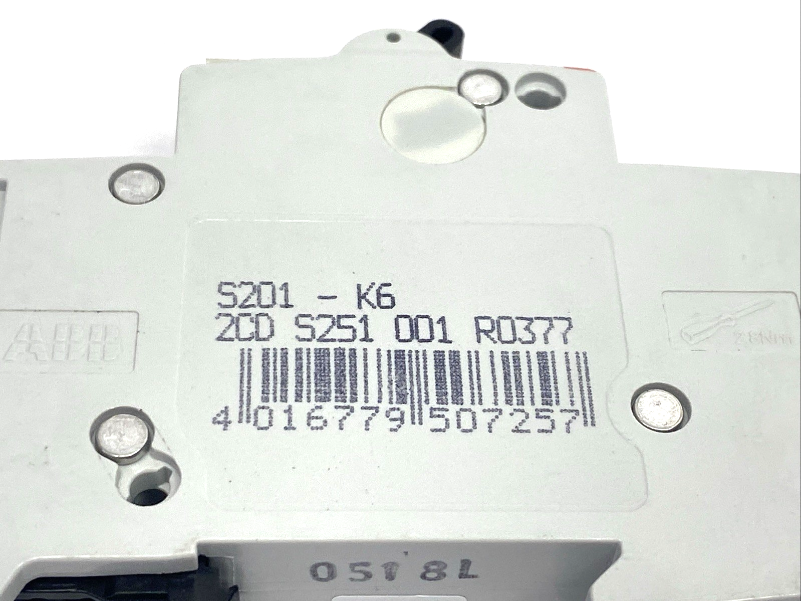 ABB S201-K6 Miniature Circuit Breaker 6A 1-Pole 2CDS251001R0377 LOT OF 3 - Maverick Industrial Sales